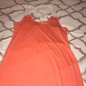 Racer Back Orange Maxi Dress Size:L